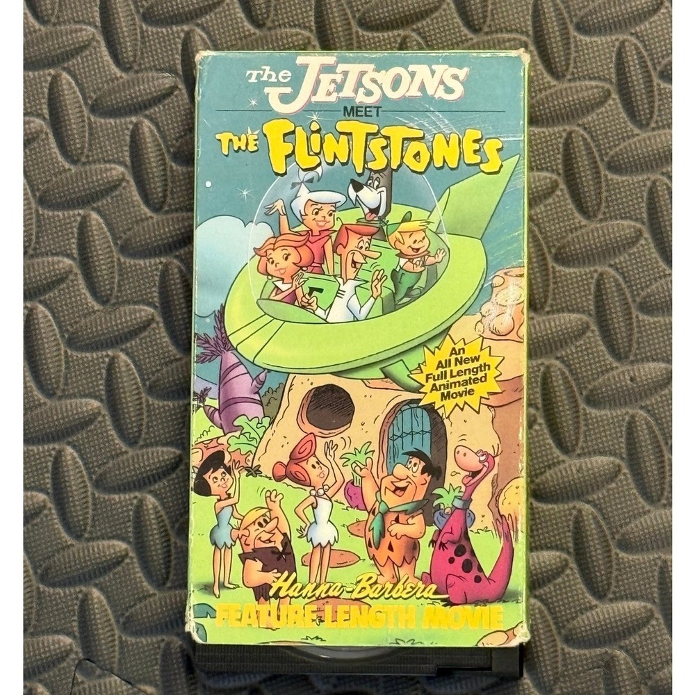The Jetsons Meet The Flintstones VHS 1987 Hanna-Barbera Kids Movie Untested